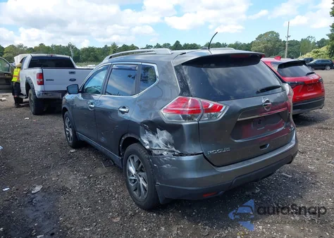 2015 Nissan Rogue Sl из США, поврежденный, VIN 5N1AT2MVXFC807335